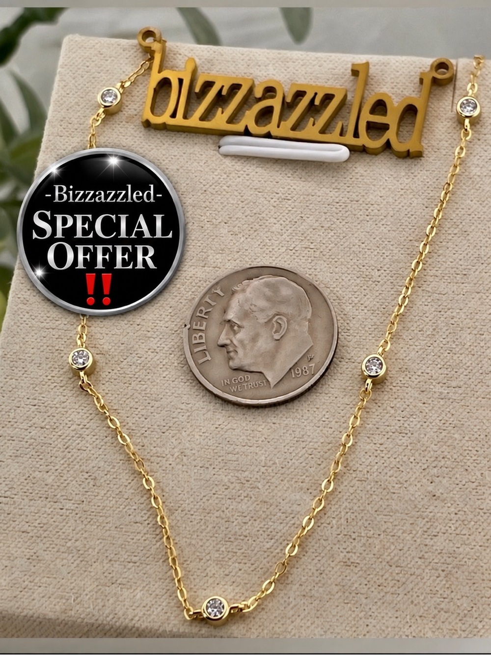 Deal‼️1/4ct Diamond Necklace Minimalist Yellow Gold over 925 Silver. Pendant